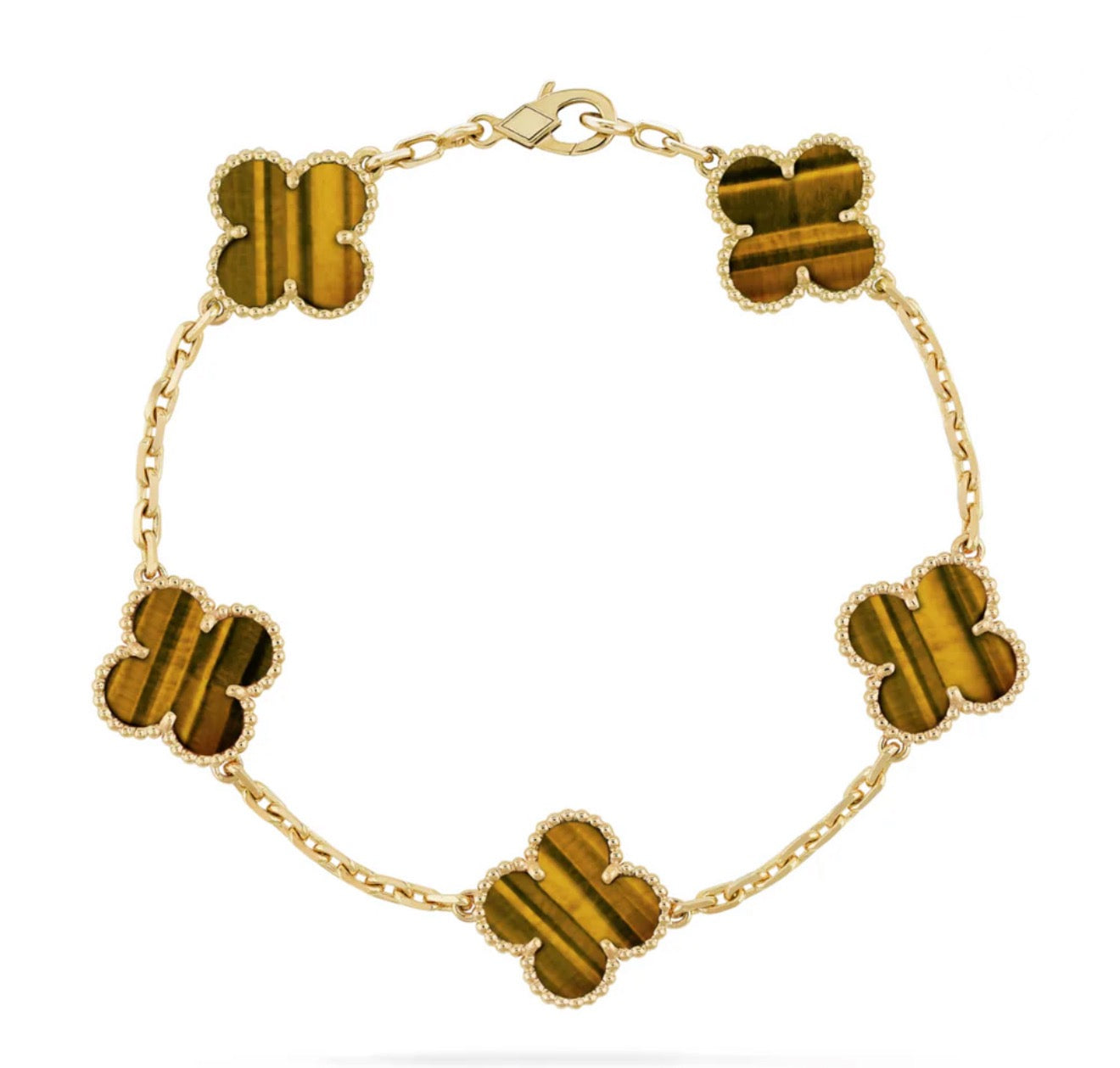 Ella Clover Bracelet,18k Gold Plated