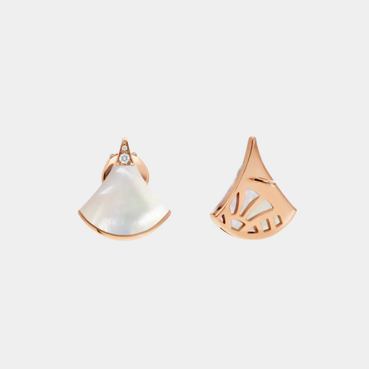 Ella Jewellery Divas'Dream Earring,18k Gold Plated,Mother of Pearl